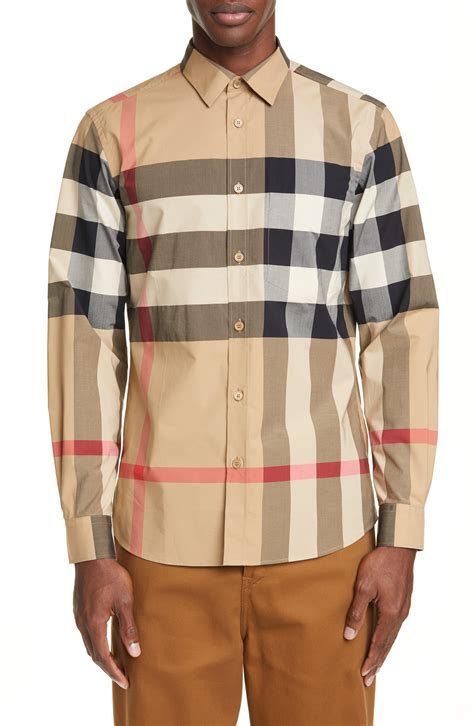 men's burberry oversized t shirt|Burberry plaid shirts for men.